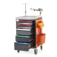 Столик реанимационный, анестезиологический PET02 (ТМ-006АН-00) "Med-Mos" Столик реанимационный, анестезиологический PET02 (ТМ-006АН-00) "Med-Mos"